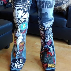 Womens Vigos 3 horror punk custom pants
